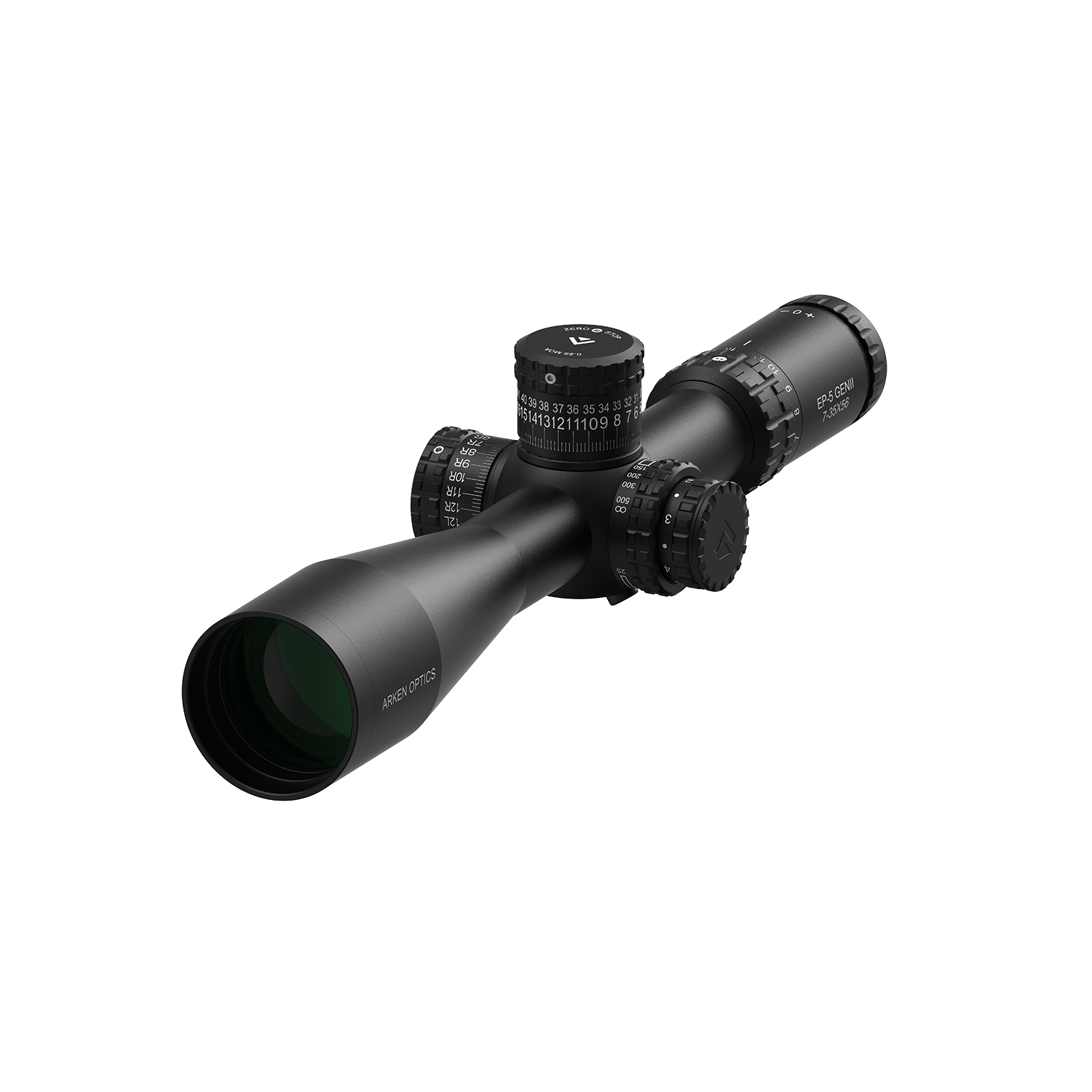 Arken Optics EP-5 7-35×56 Gen 2 FFP Illuminated VPR — Zero Stop — 34mm Tube