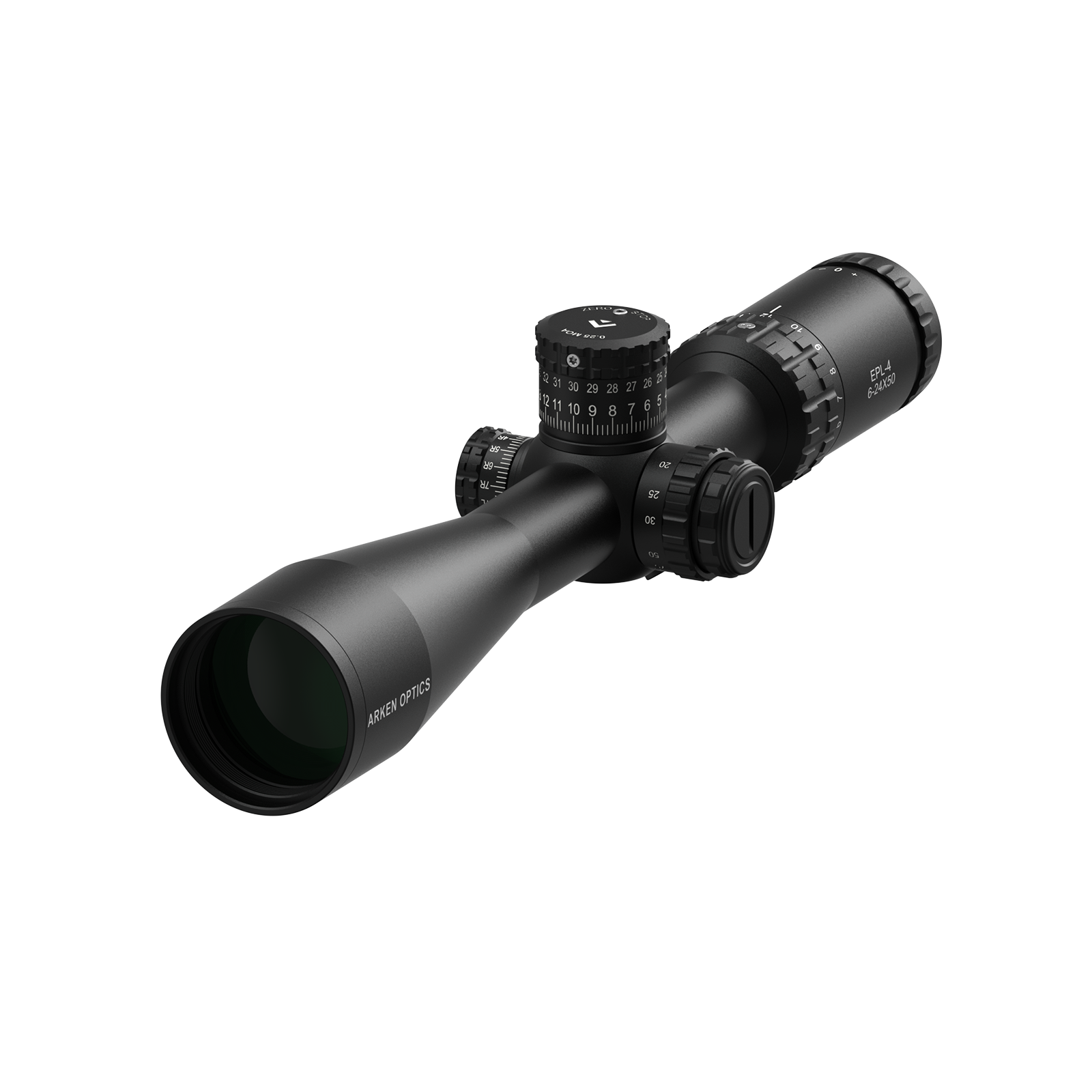 Arken Optics EPL-4 6-24×50 FFP Illuminated — Zero Stop — 30mm Tube