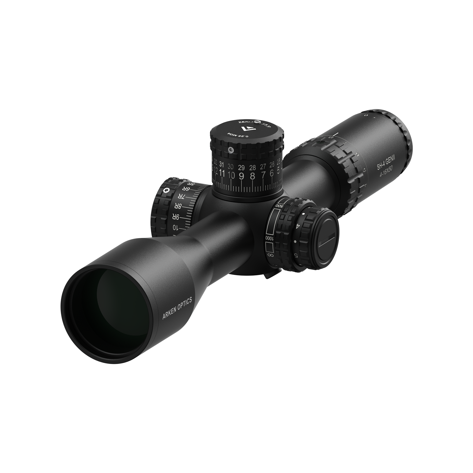 Arken Optics SH-4 GEN2 4-16×50 FFP VPR Illuminated — Zero Stop — 34mm Tube